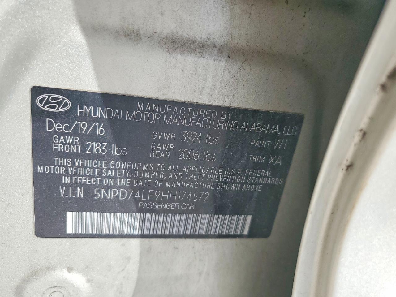 2017 HYUNDAI ELANTRA SE photo 37