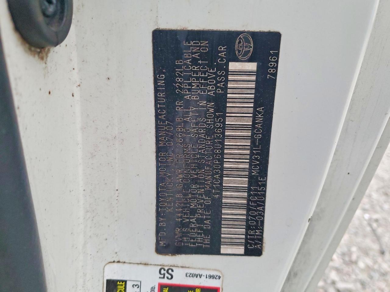 2008 TOYOTA CAMRY SOLARA photo 34