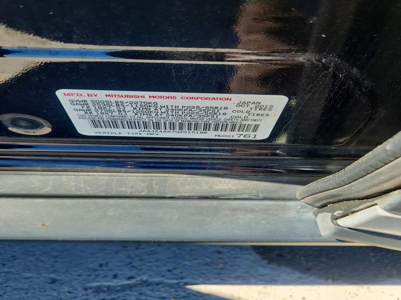 2016 MITSUBISHI OUTLANDER GT photo 14