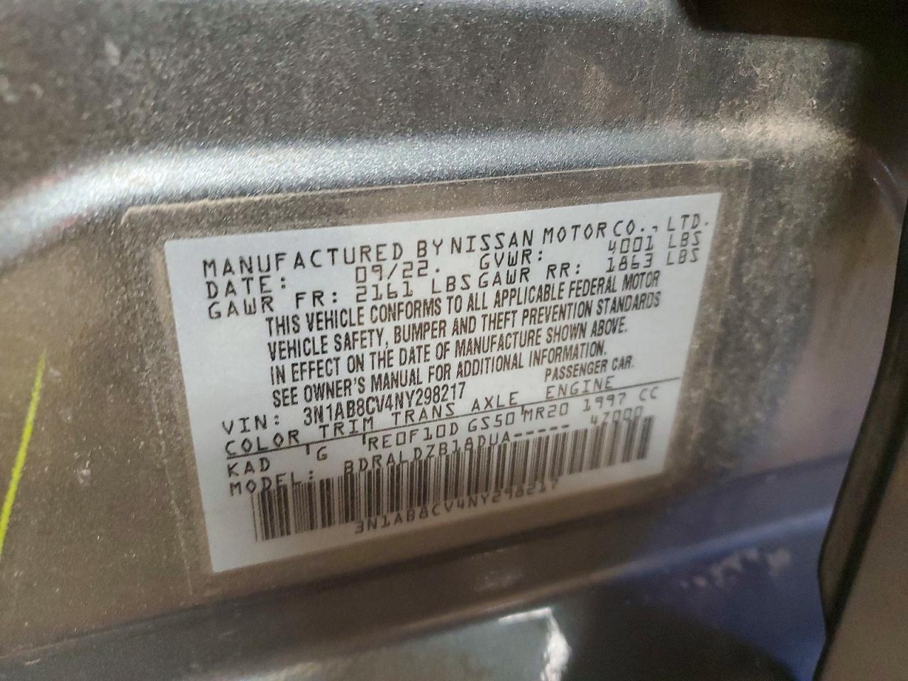 2022 NISSAN SENTRA SV photo 23