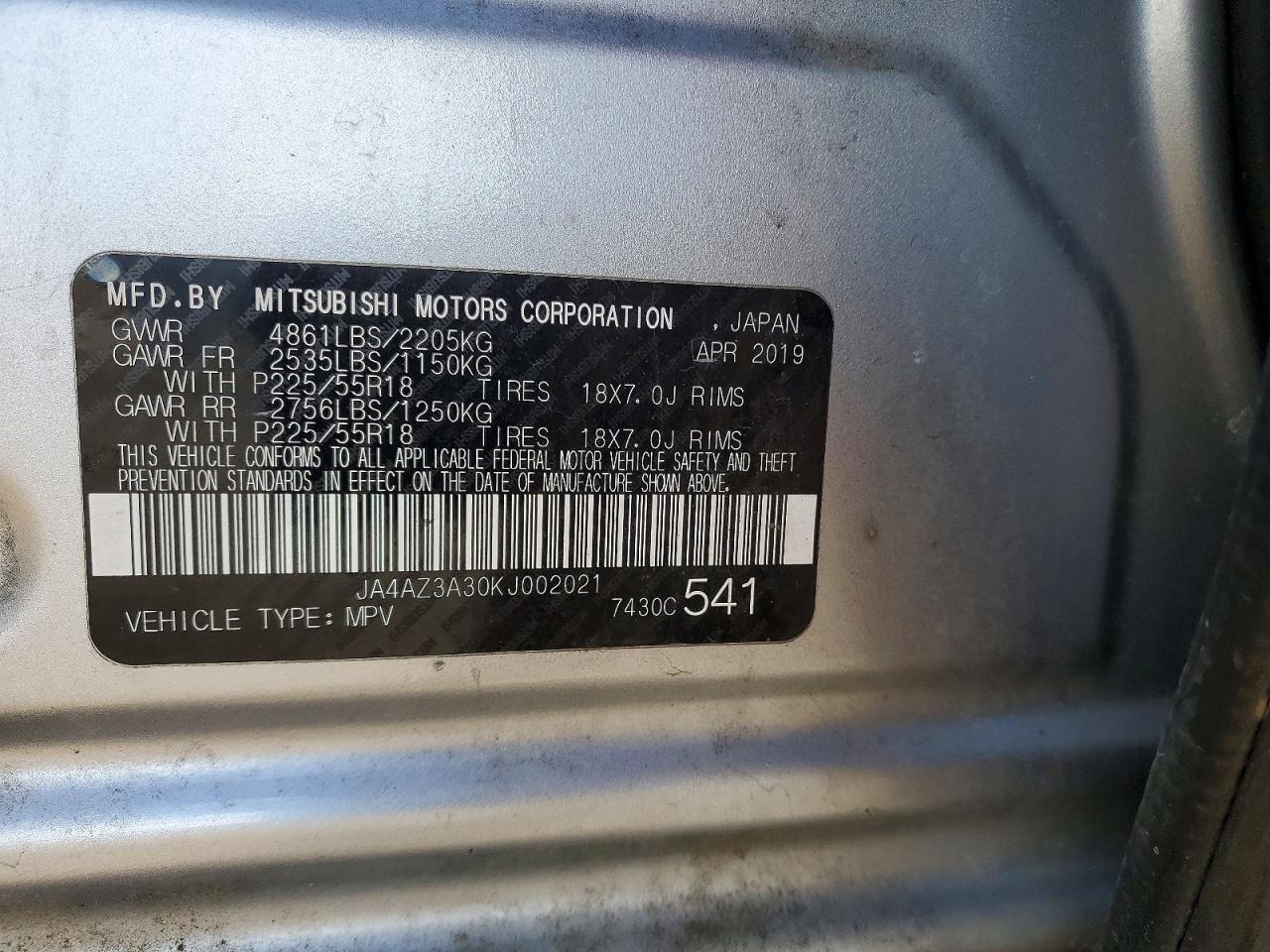 2019 MITSUBISHI OUTLANDER SE photo 37