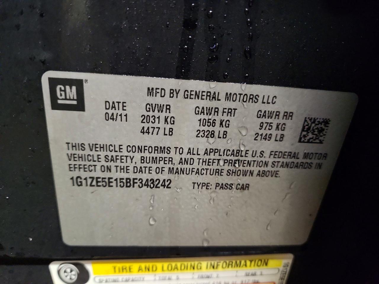 2011 CHEVROLET MALIBU LTZ photo 34