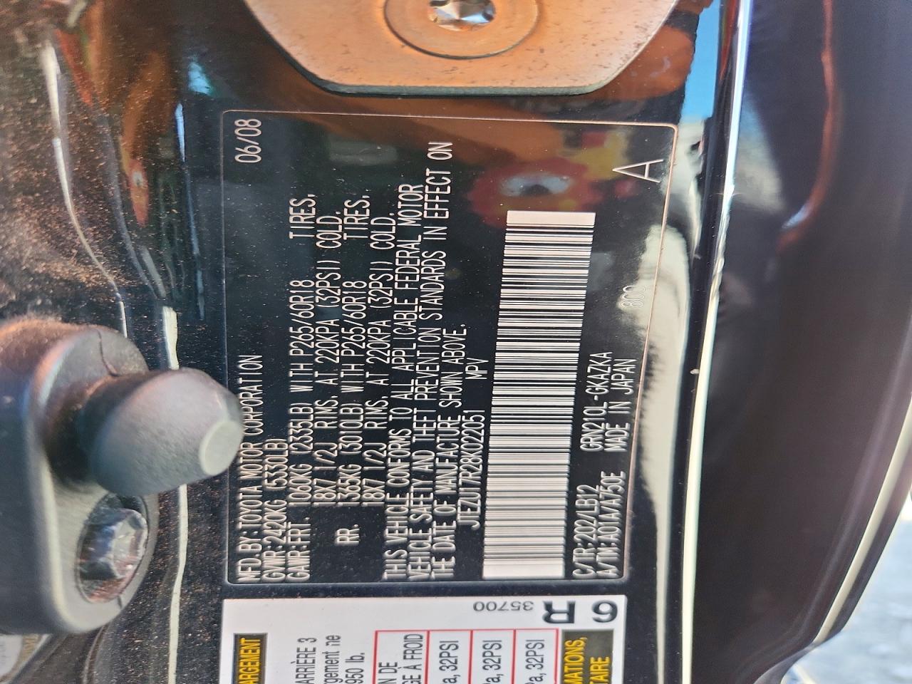2008 TOYOTA 4RUNNER LIMITED photo 25