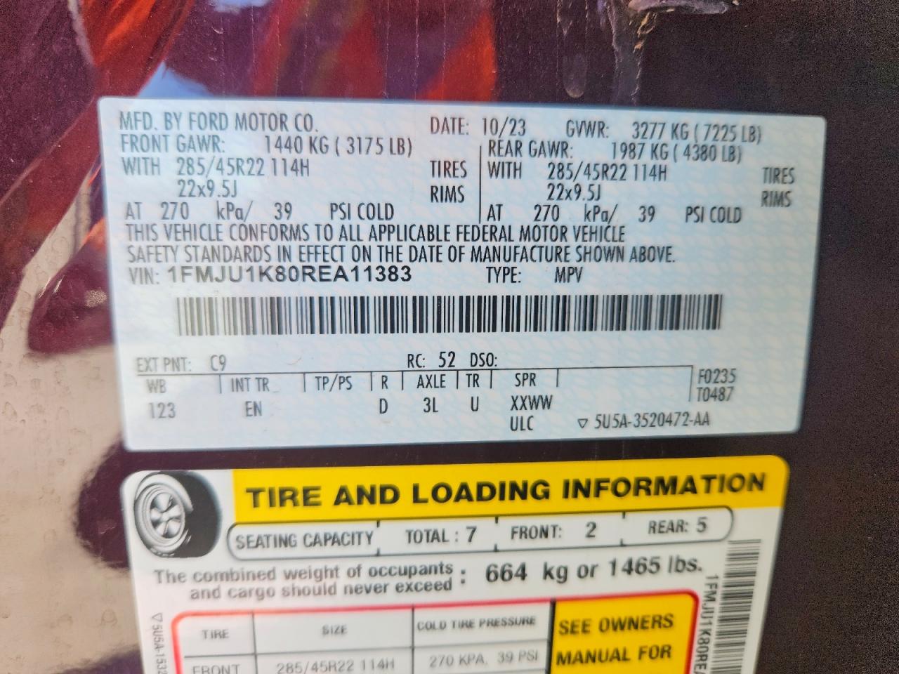 2024 FORD EXPEDITION LIMITED photo 13