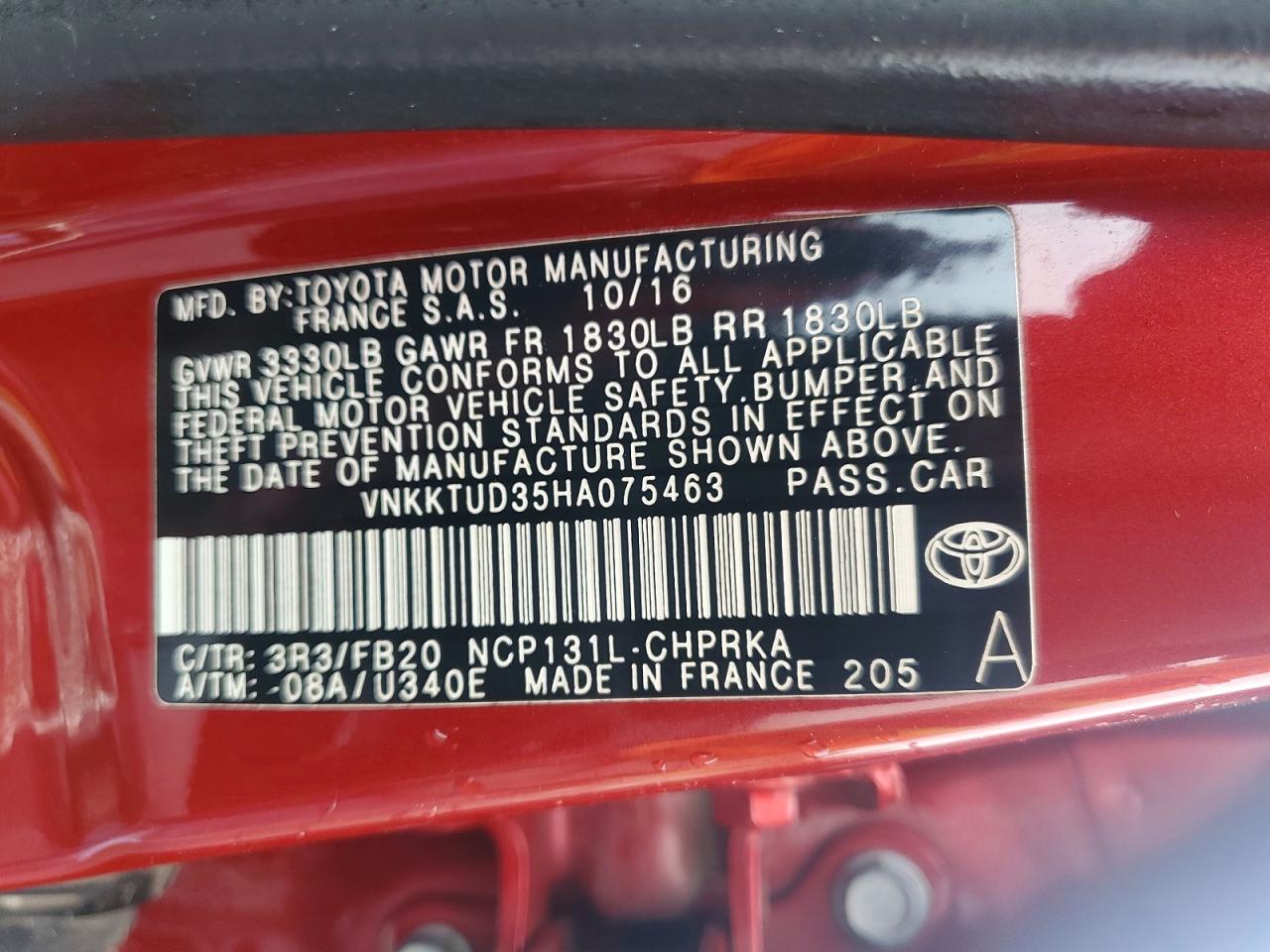 2017 TOYOTA YARIS 5-DOOR LE photo 13
