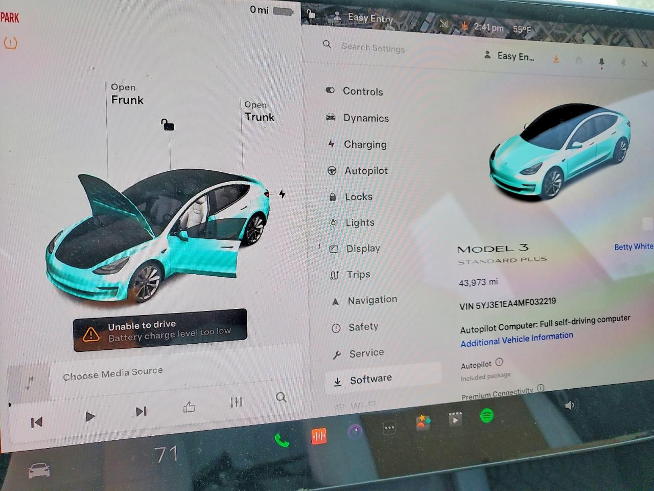 2021 TESLA MODEL 3 photo 9