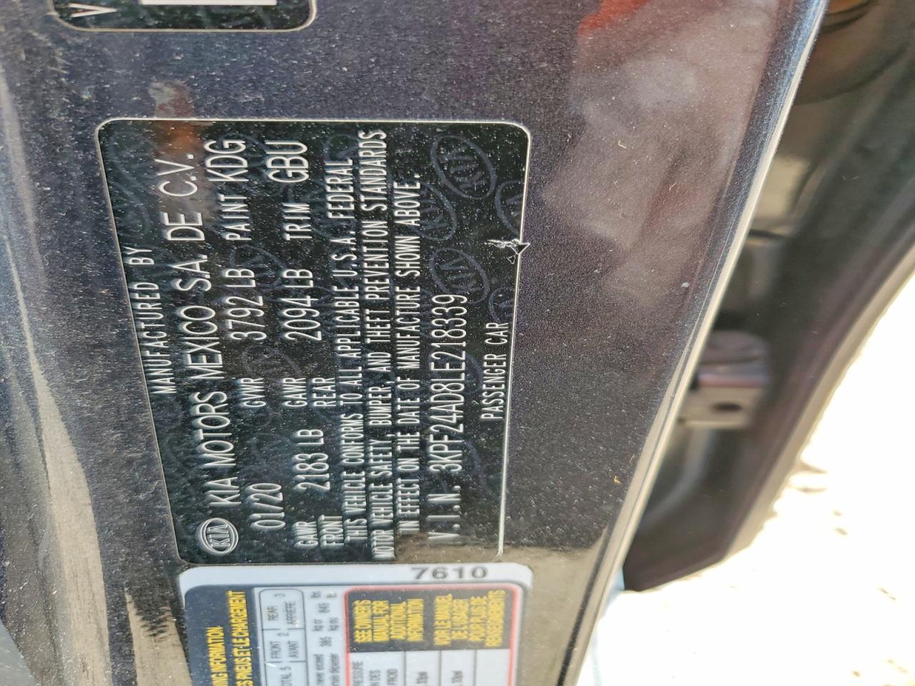 2020 KIA FORTE LXS photo 23