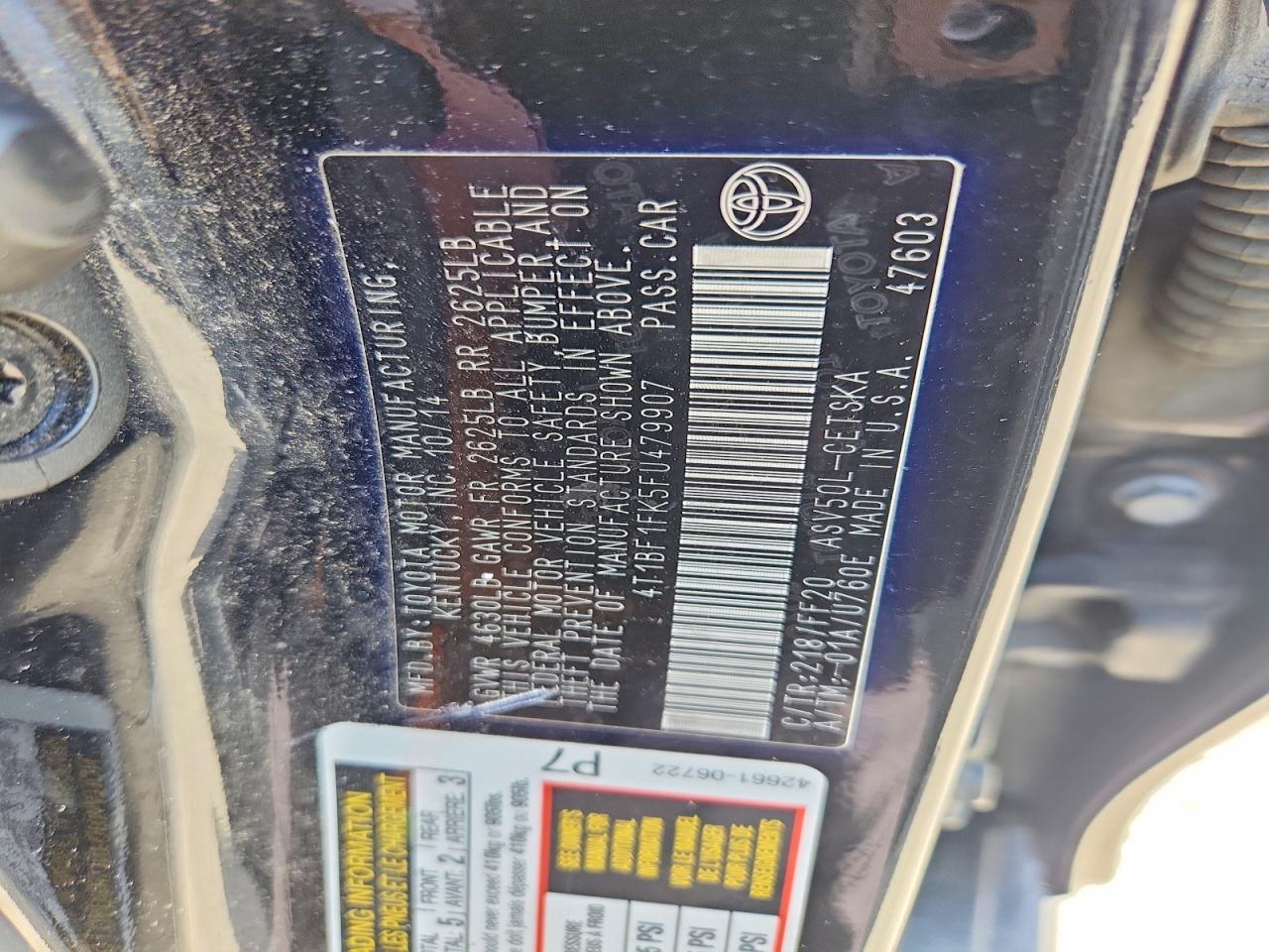 2015 TOYOTA CAMRY SE photo 23