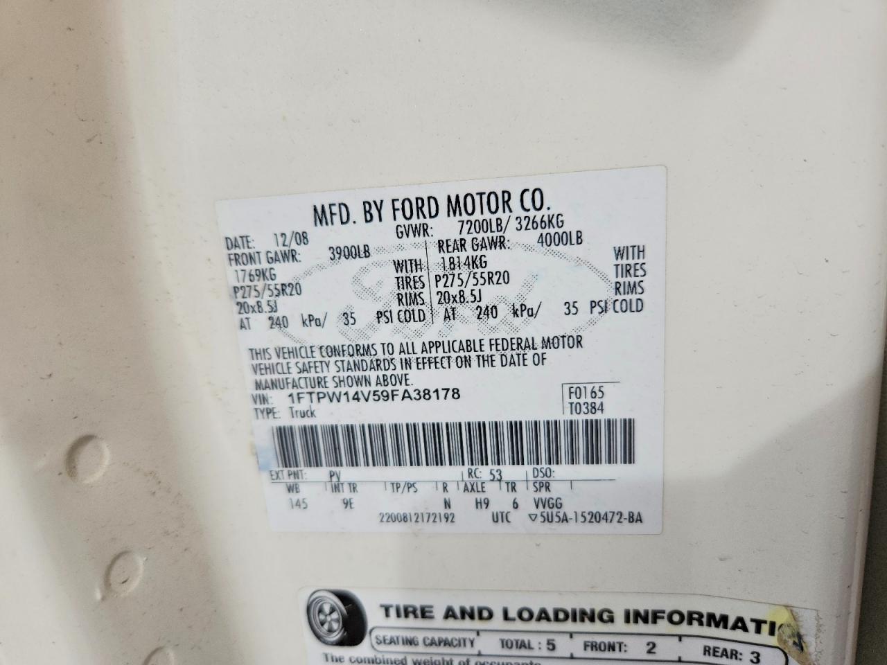 2009 FORD F150 SUPERCREW photo 12