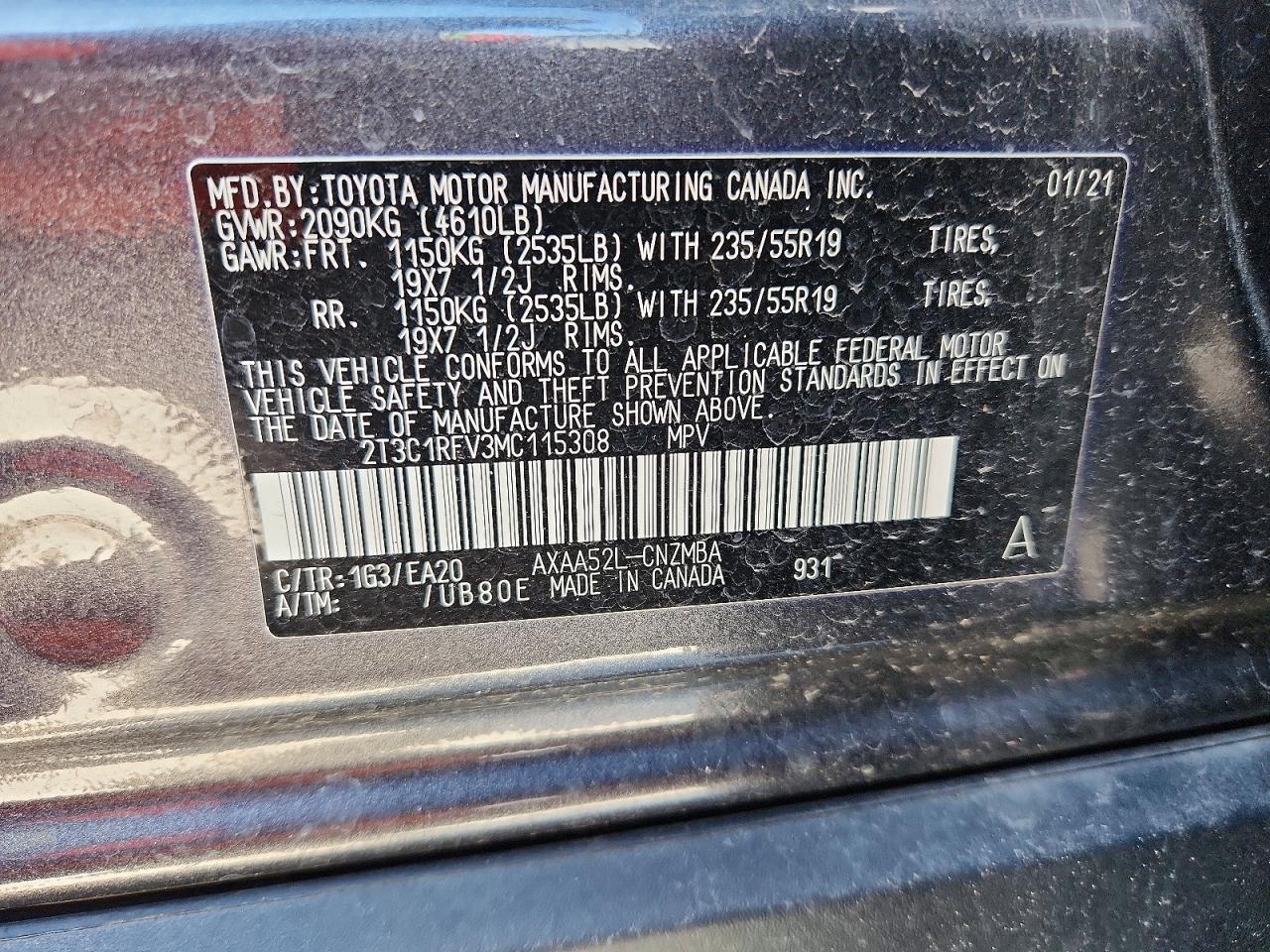 2021 TOYOTA RAV4 XLE PREMIUM photo 13