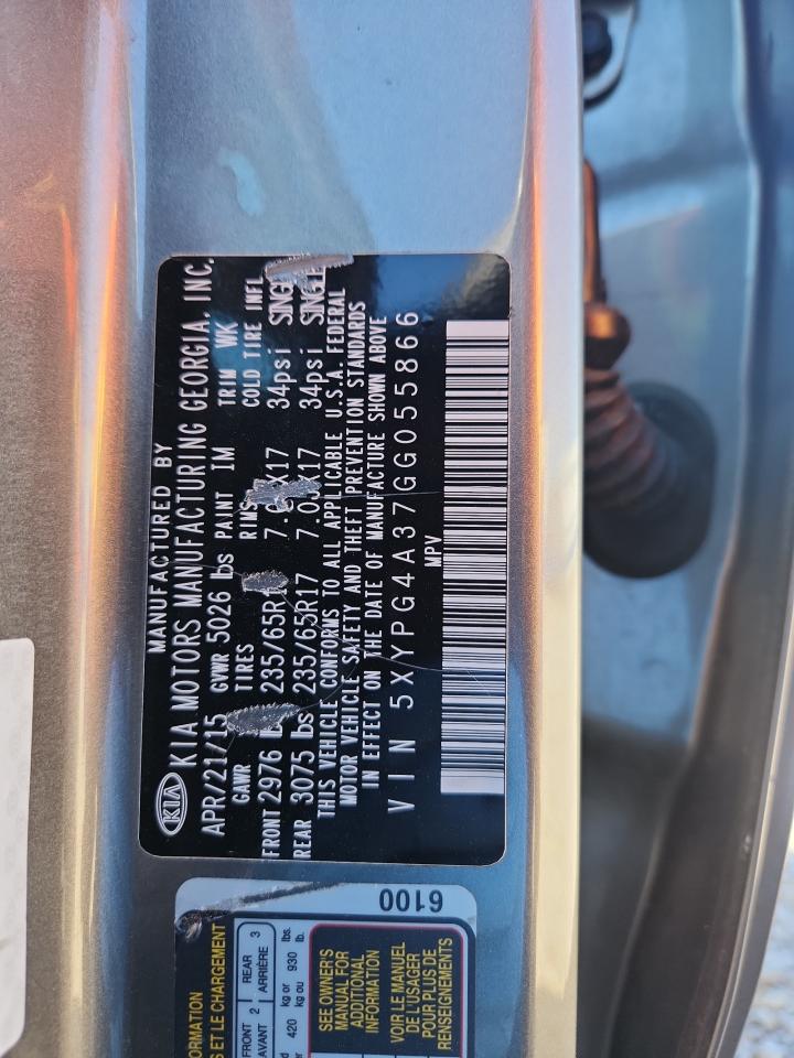 2016 KIA SORENTO L photo 13
