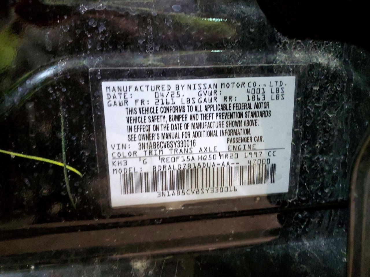2025 NISSAN SENTRA SV photo 13