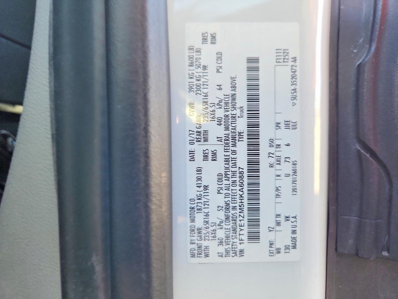 2017 FORD TRANSIT 150 DELIVERY VAN photo 37