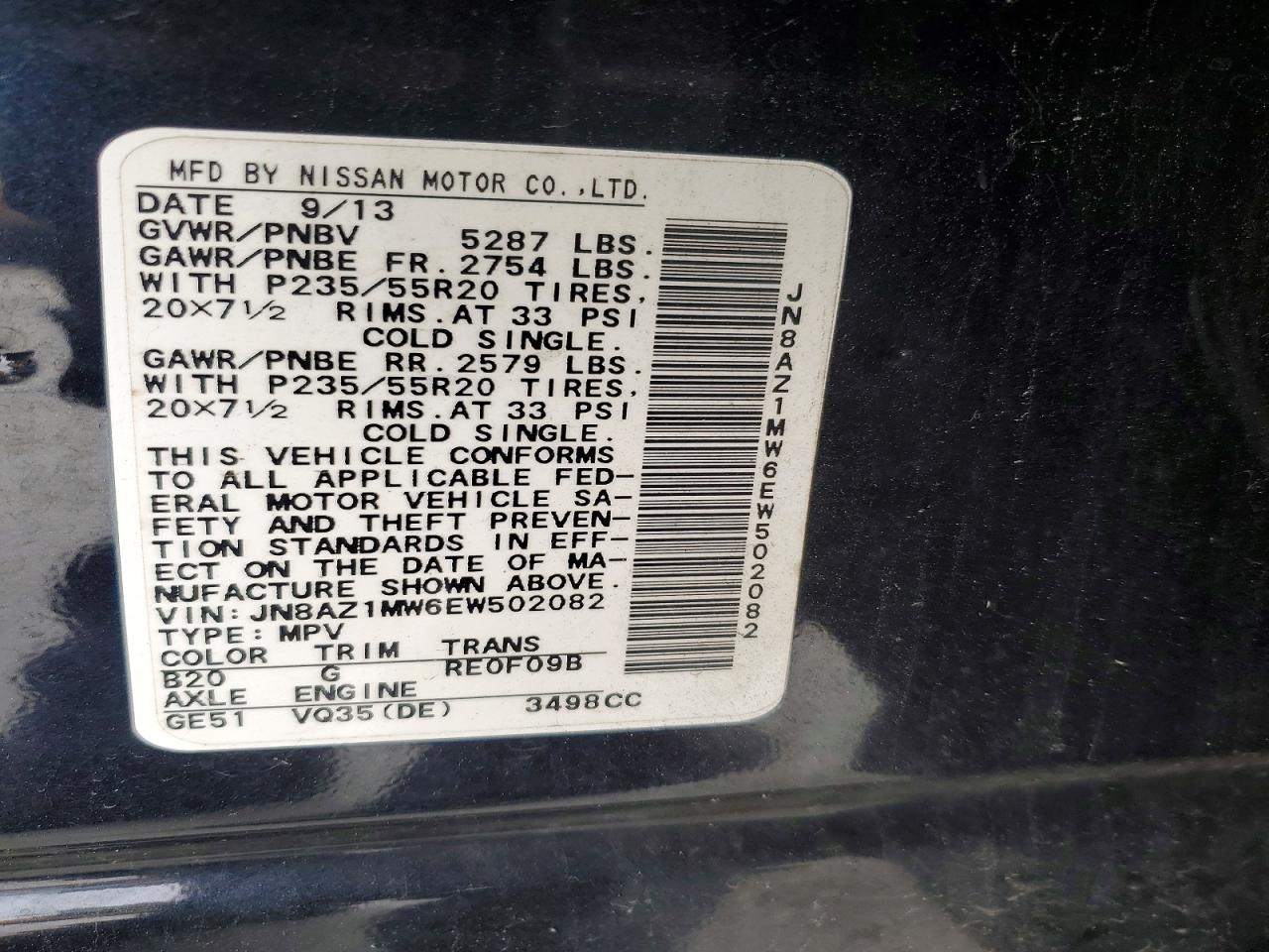 2014 NISSAN MURANO LE photo 27