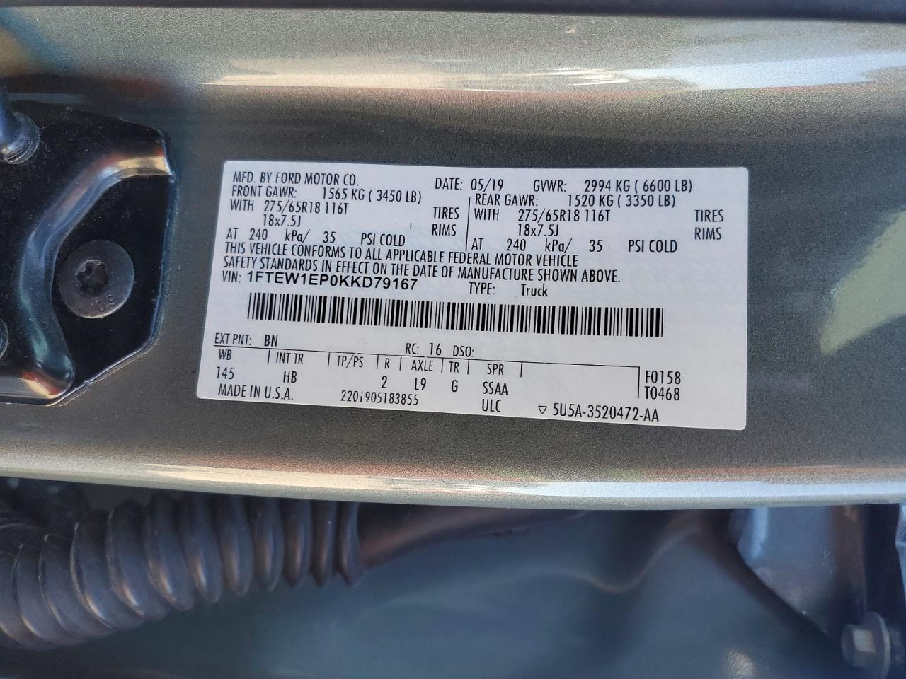 2019 FORD F150 SUPERCREW photo 23