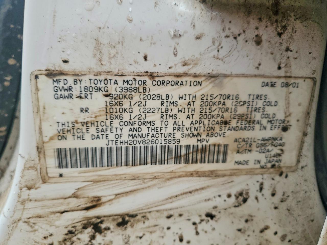 2002 TOYOTA RAV4 BASE photo 25