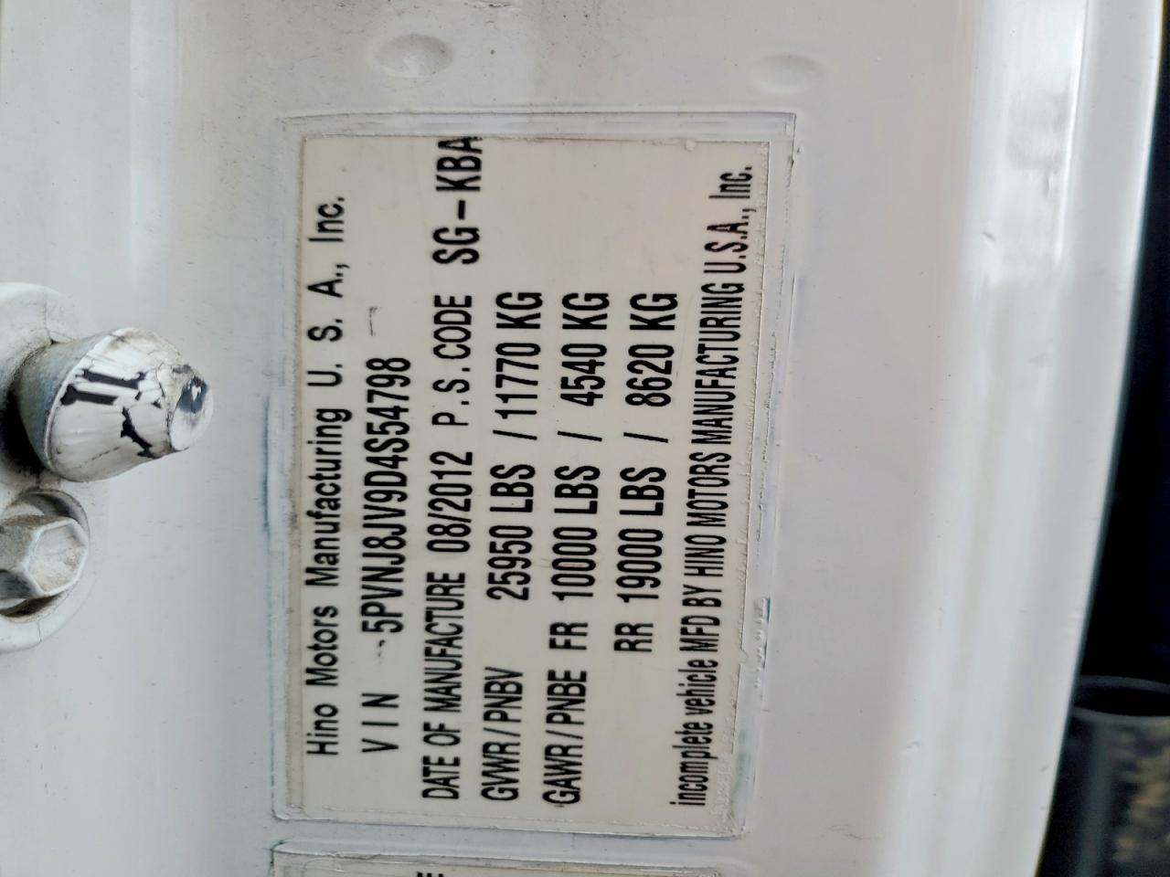 2013 HINO 258/268 DUMP TRUCK photo 19