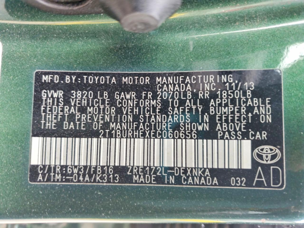 2014 TOYOTA COROLLA LE PLUS photo 25