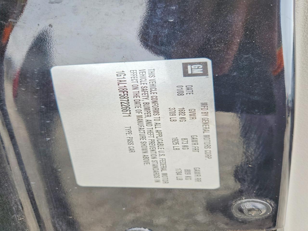 2008 CHEVROLET COBALT LT photo 12