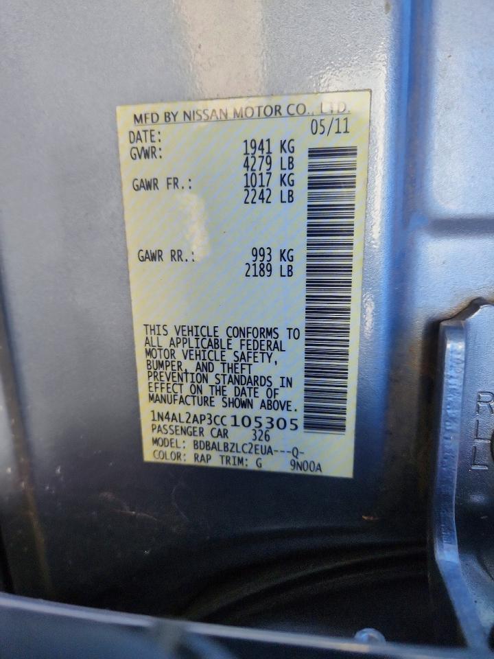 2012 NISSAN ALTIMA 2.5 photo 13