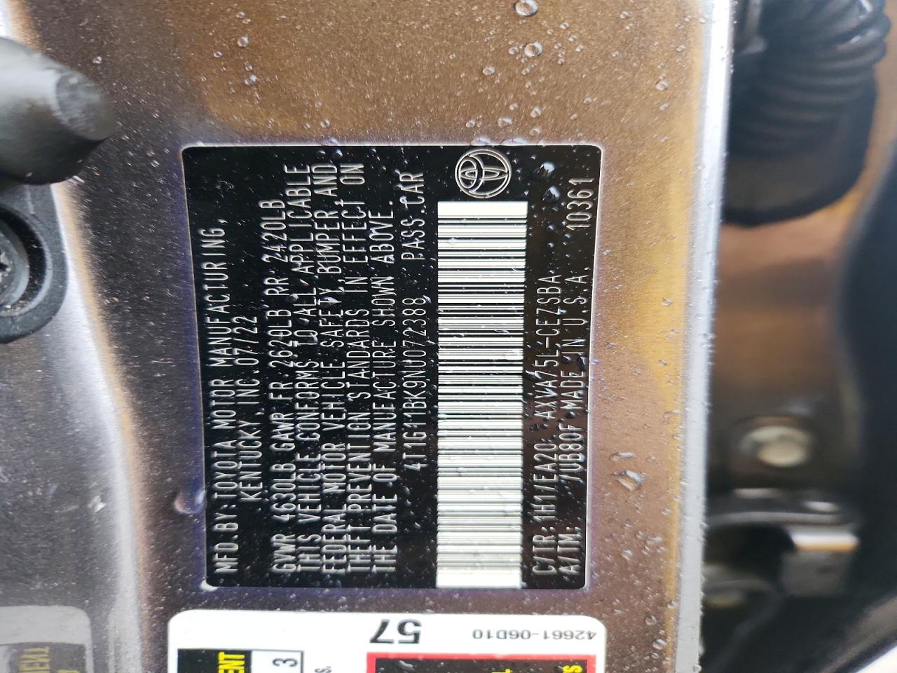 2022 TOYOTA CAMRY SE photo 23