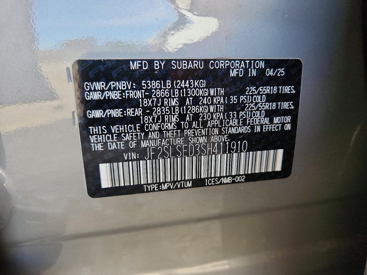 2025 SUBARU FORESTER PREMIUM photo 13
