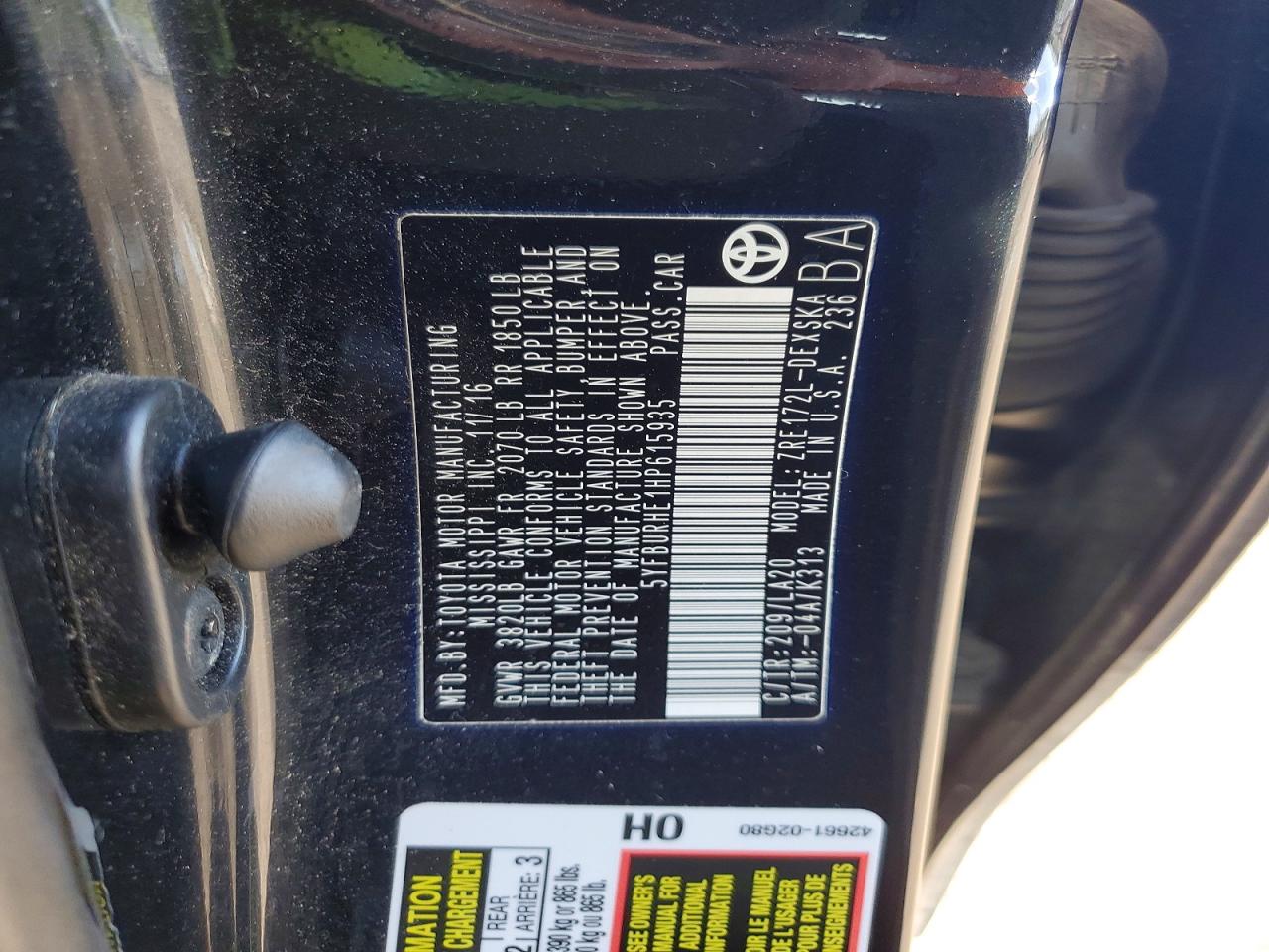 2017 TOYOTA COROLLA XSE photo 23