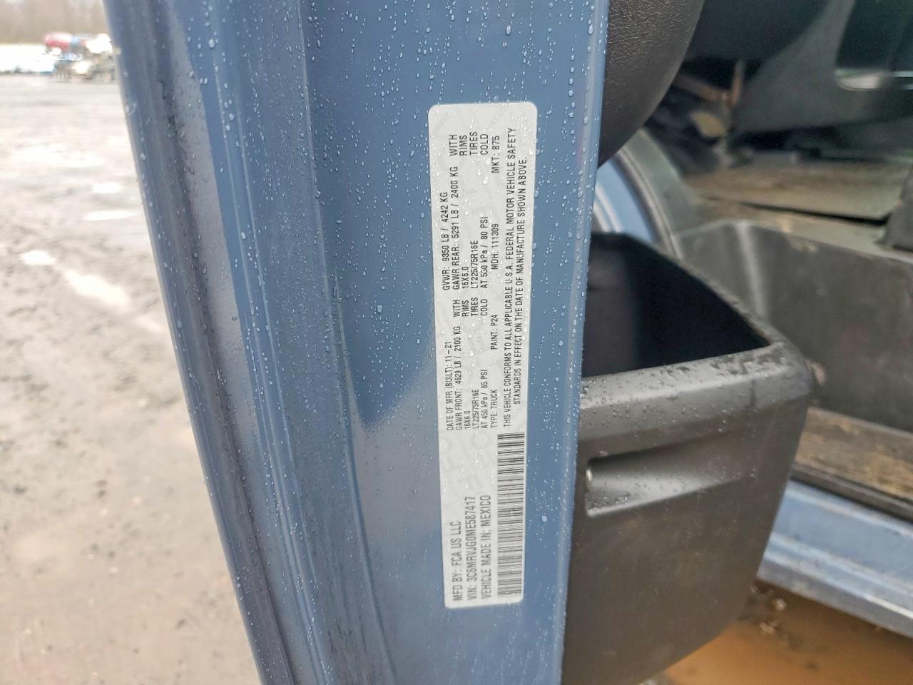 2021 RAM PROMASTER 3500 3500 HIGH photo 13