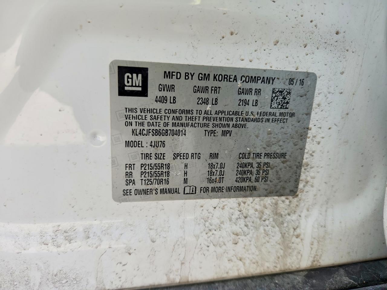2016 BUICK ENCORE CONVENIENCE photo 23