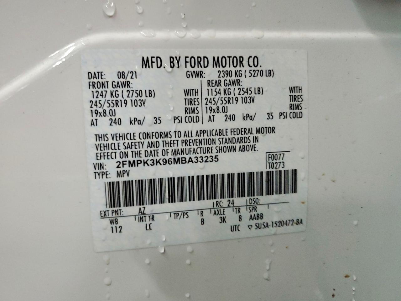 2021 FORD EDGE TITANIUM photo 27