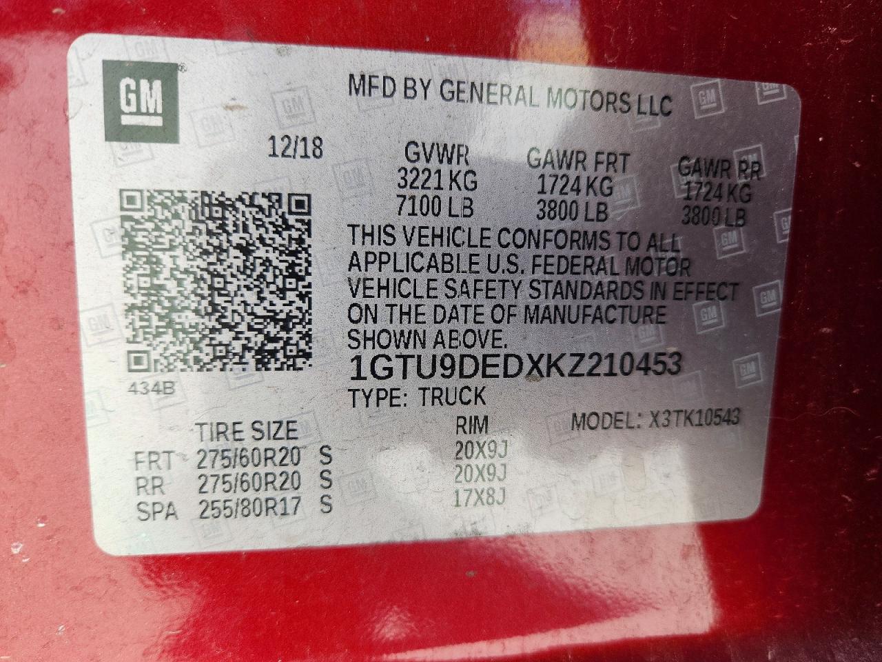 2019 GMC SIERRA photo 13