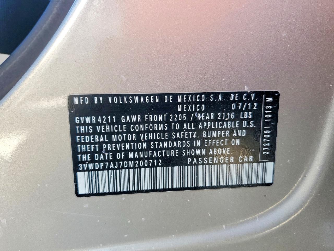 2013 VOLKSWAGEN JETTA SE photo 12