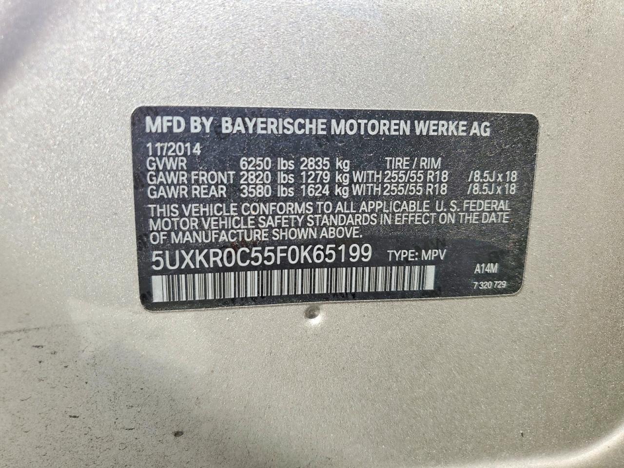 2015 BMW X5 XDRIVE35I photo 13