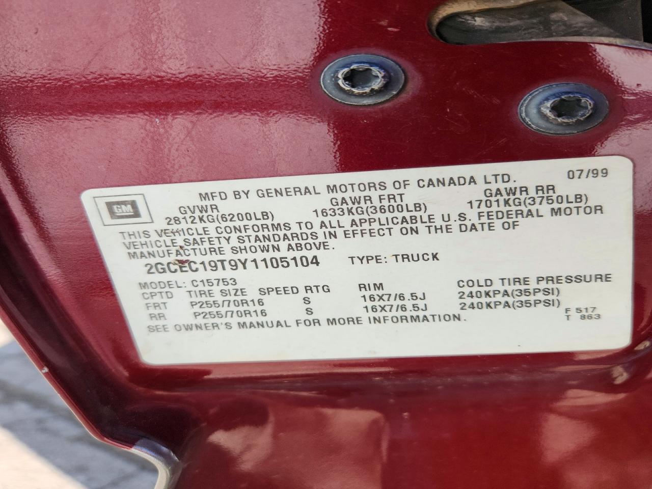 2000 CHEVROLET SILVERADO C1500 photo 12