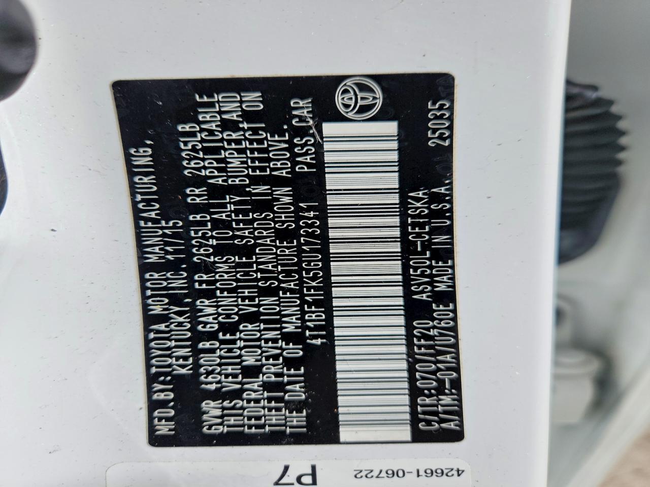 2016 TOYOTA CAMRY SE photo 23