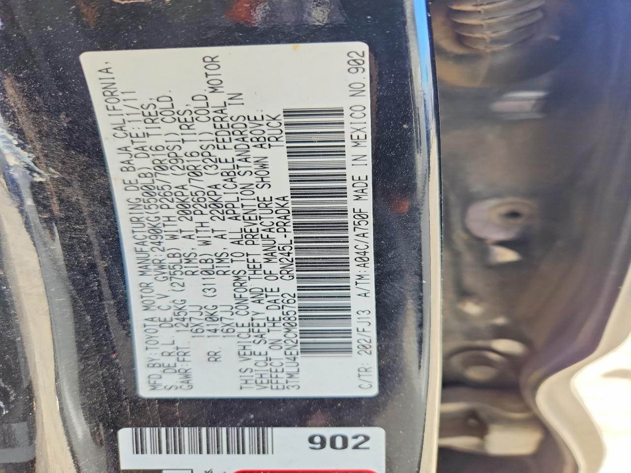 2012 TOYOTA TACOMA V6 photo 23