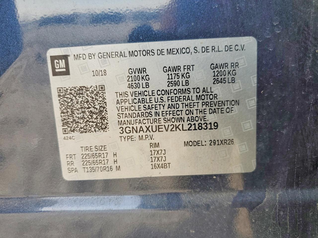 2019 CHEVROLET EQUINOX LT photo 12