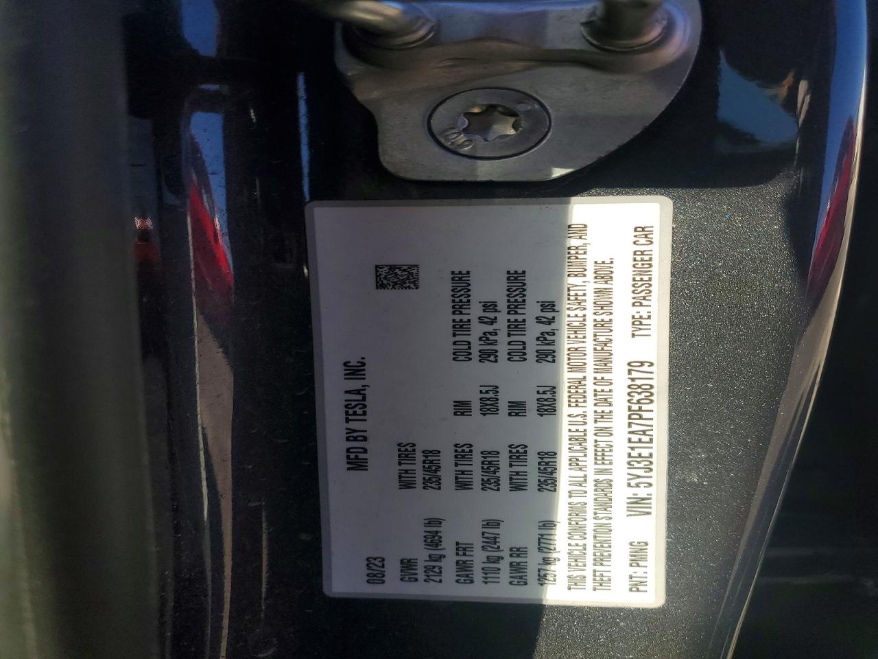 2023 TESLA MODEL 3 photo 34