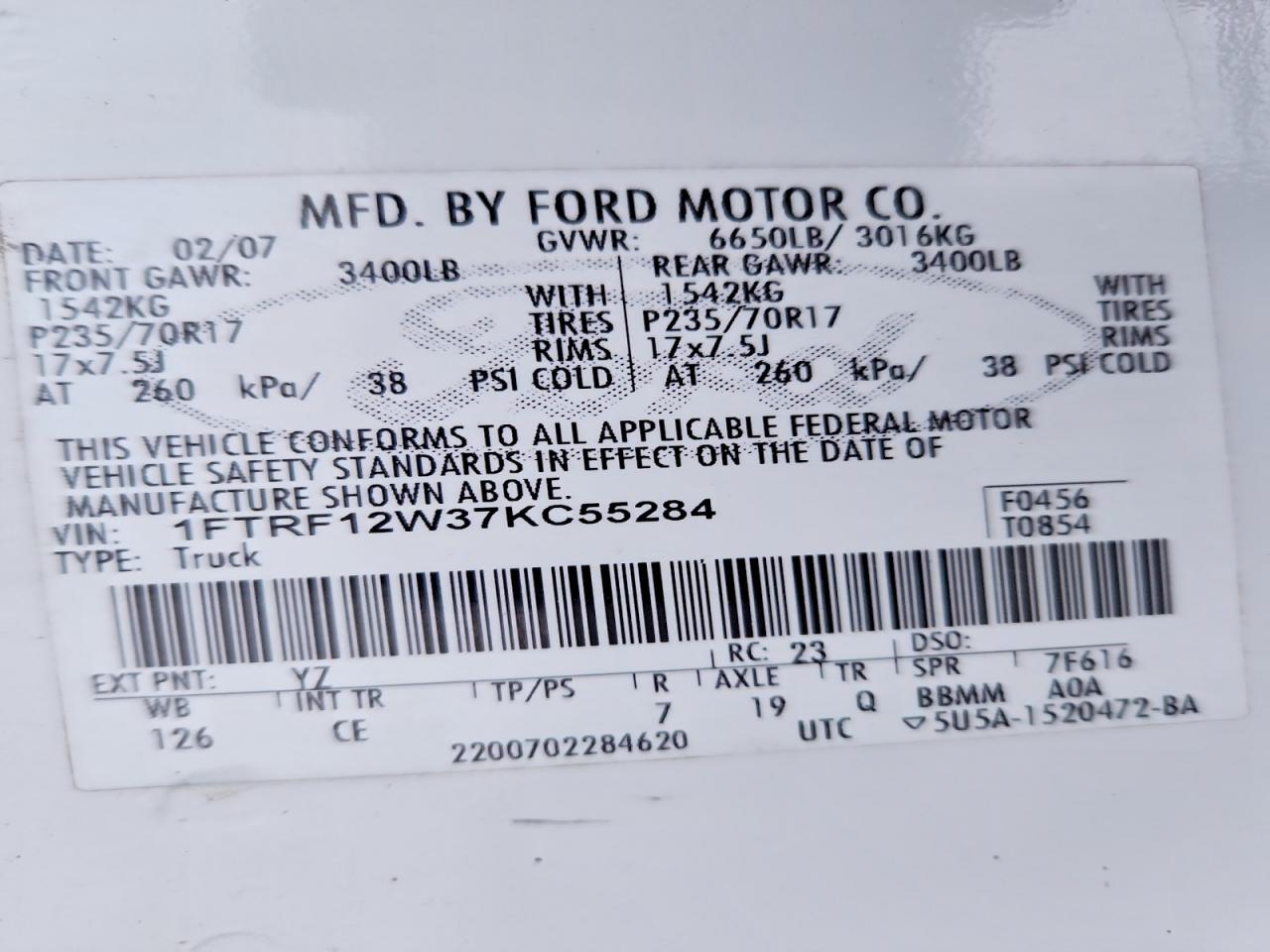 2007 FORD F150 photo 25