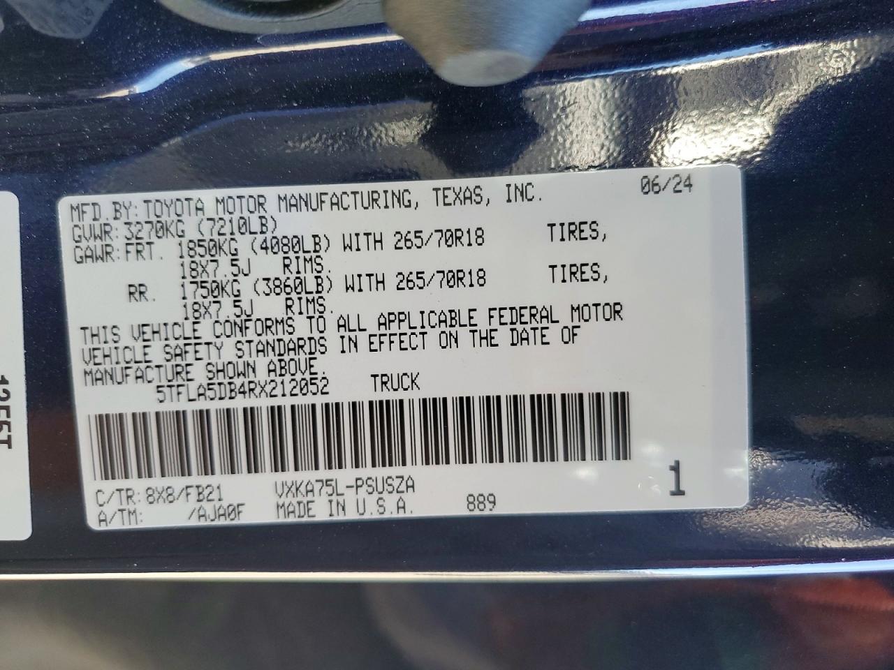 2024 TOYOTA TUNDRA SR5 photo 34