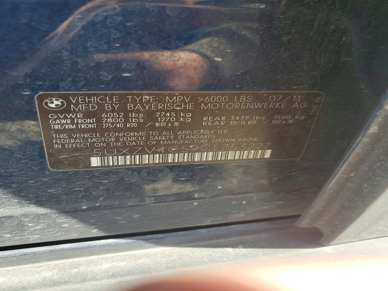 2012 BMW X5 XDRIVE35I photo 25