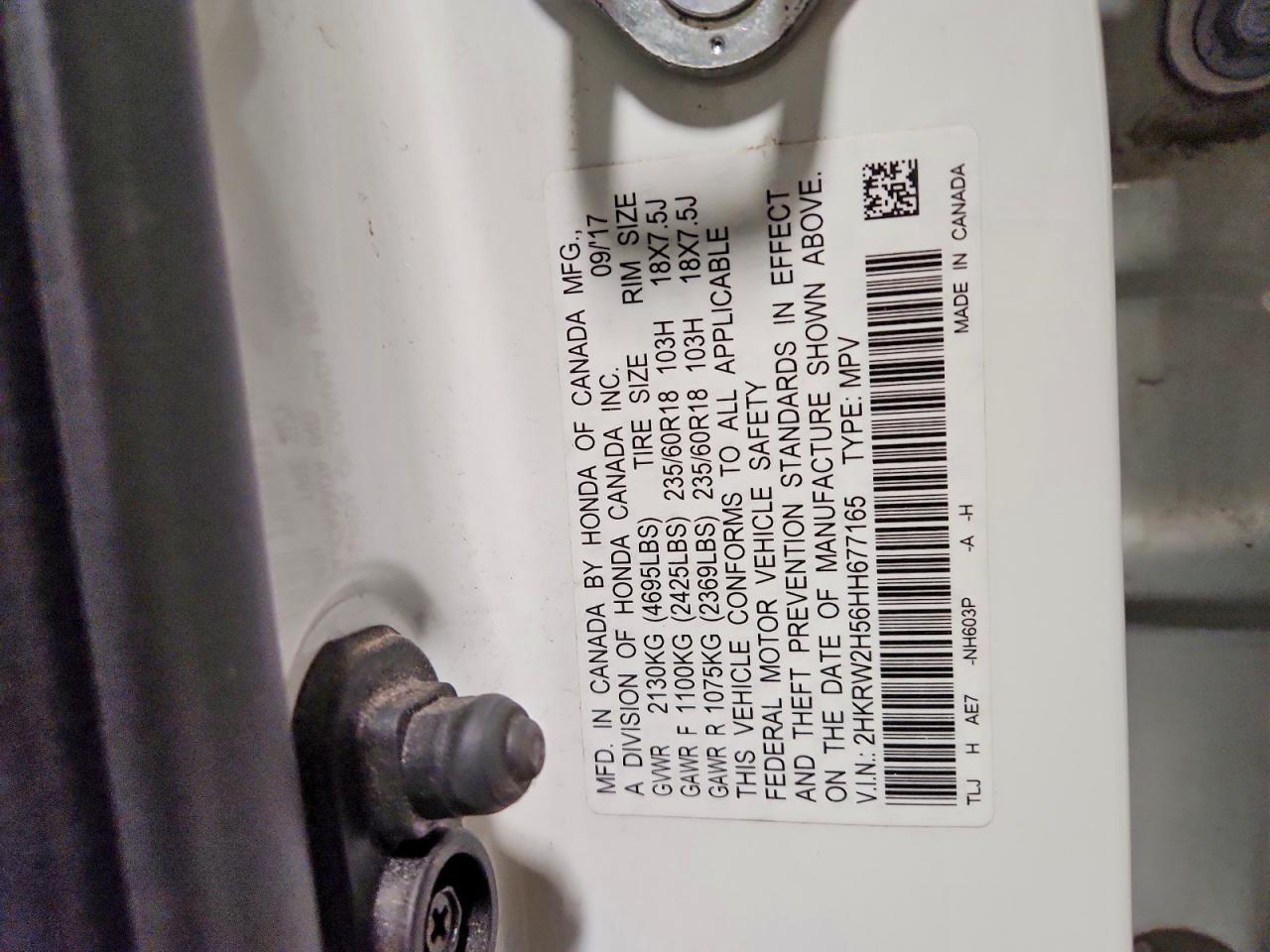 2017 HONDA CR-V EX photo 27