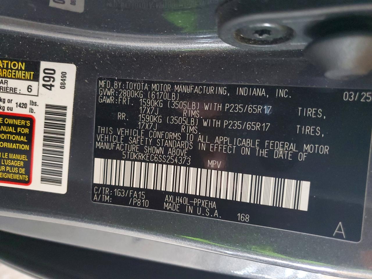 2025 TOYOTA SIENNA LE 8-PASSENGER photo 37