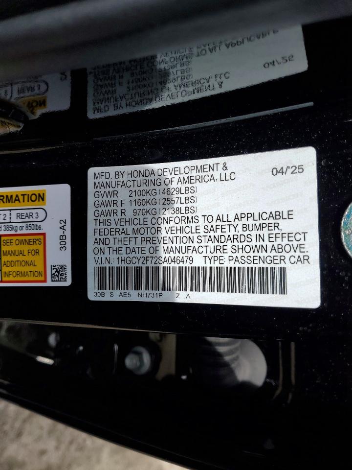 2025 HONDA ACCORD HYBRID SPORT-L photo 34