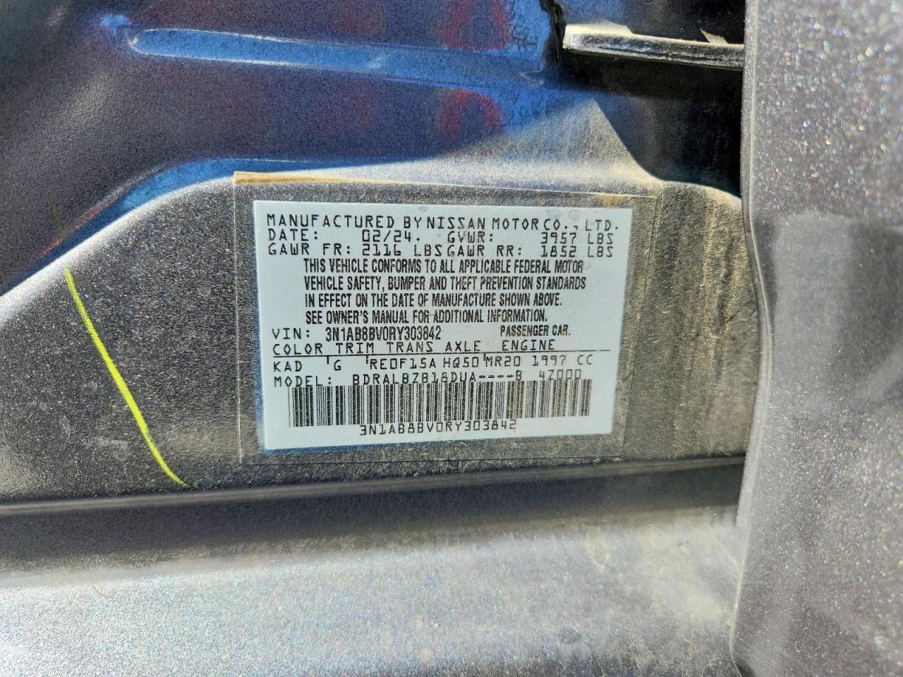 2024 NISSAN SENTRA S photo 13