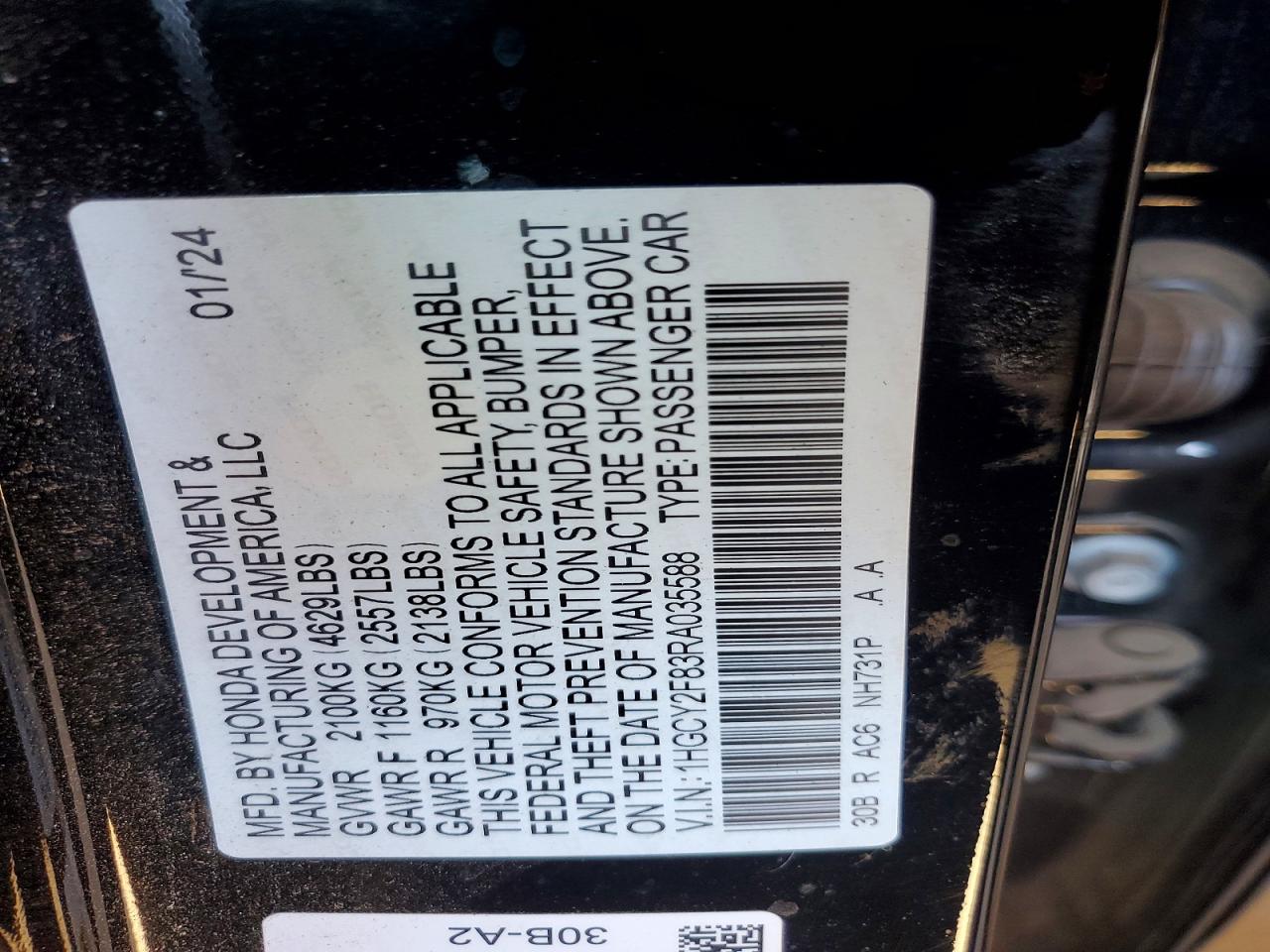 2024 HONDA ACCORD TOURING HYBRID photo 23