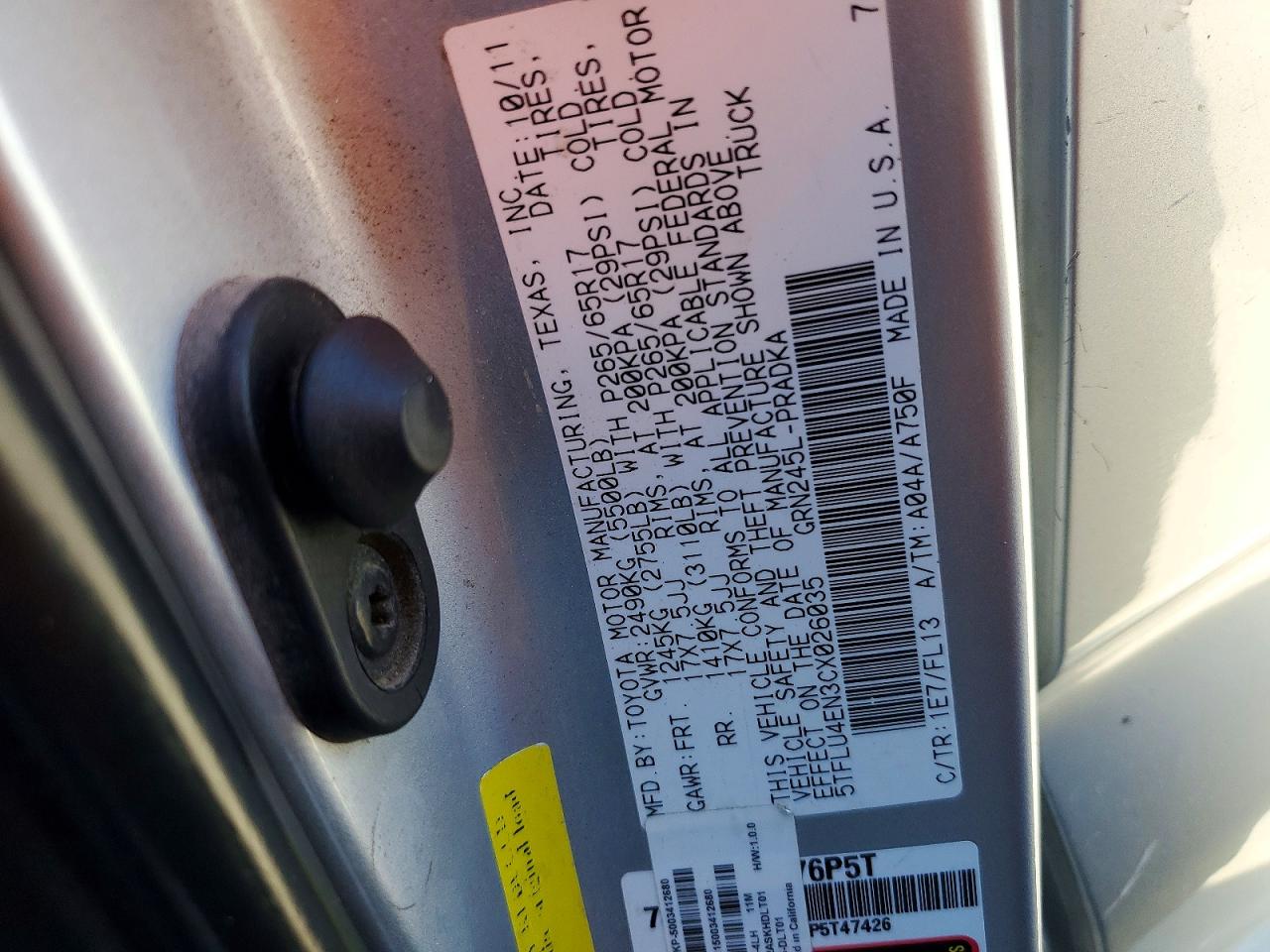 2012 TOYOTA TACOMA V6 photo 23