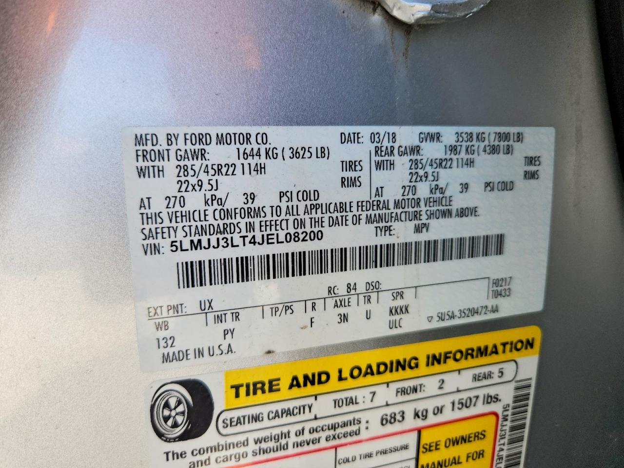 2018 LINCOLN NAVIGATOR L RESERVE photo 13