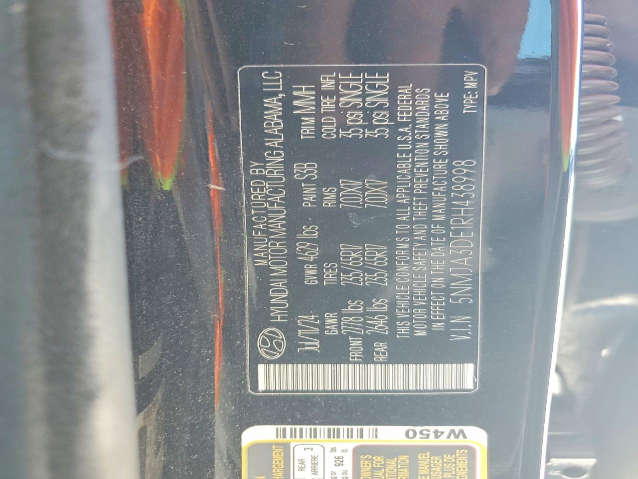 2024 HYUNDAI TUCSON SE photo 25