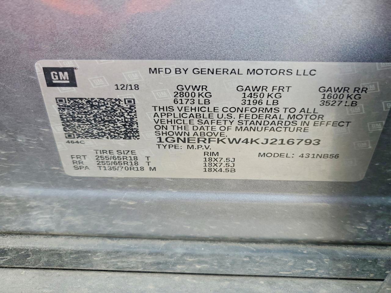2019 CHEVROLET TRAVERSE LS photo 13